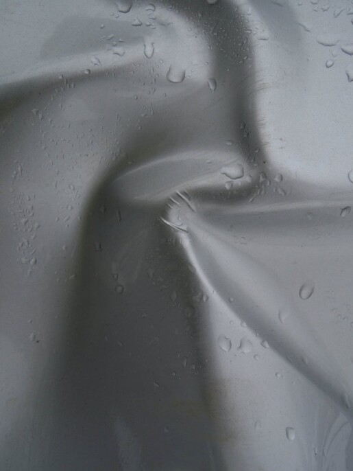 waterproof material with raindrops